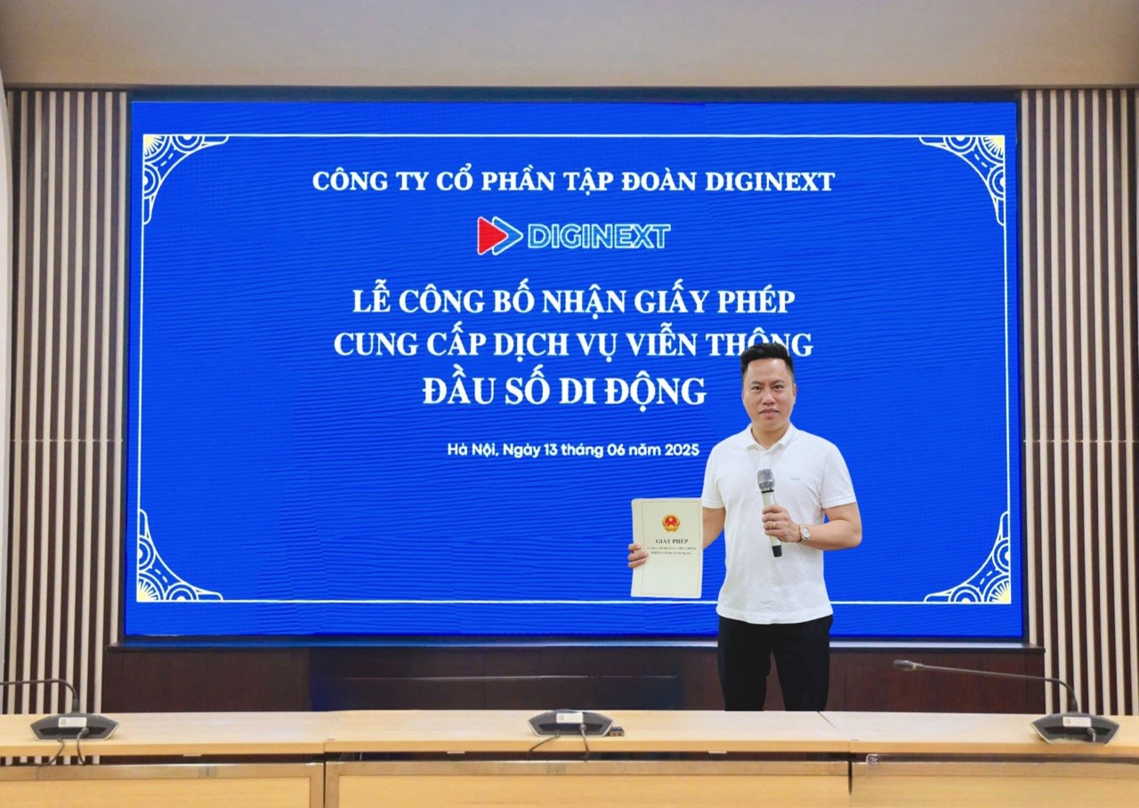 Ông Đào Giang Nam - Chủ tịch HĐQT kiêm Tổng Giám đốc Công ty Cổ phần Tập đoàn Diginext tại lễ công bố