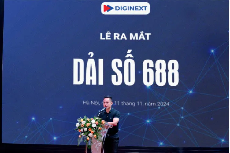 Chủ tịch HĐQT kiêm Tổng Giám Đốc - Đào Giang Nam phát biểu tại lễ ra mắt